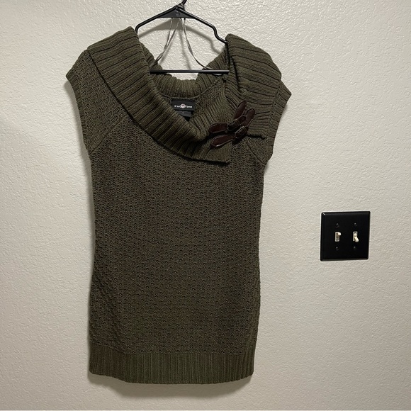 Its Our Time Women’s Cowl Neck Knit Tunic Sweater Size Large - Picture 1 of 4